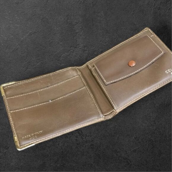 Céline Macadam Vintage Bifold Wallet Brown Leather & Canvas - Picture 15 of 15